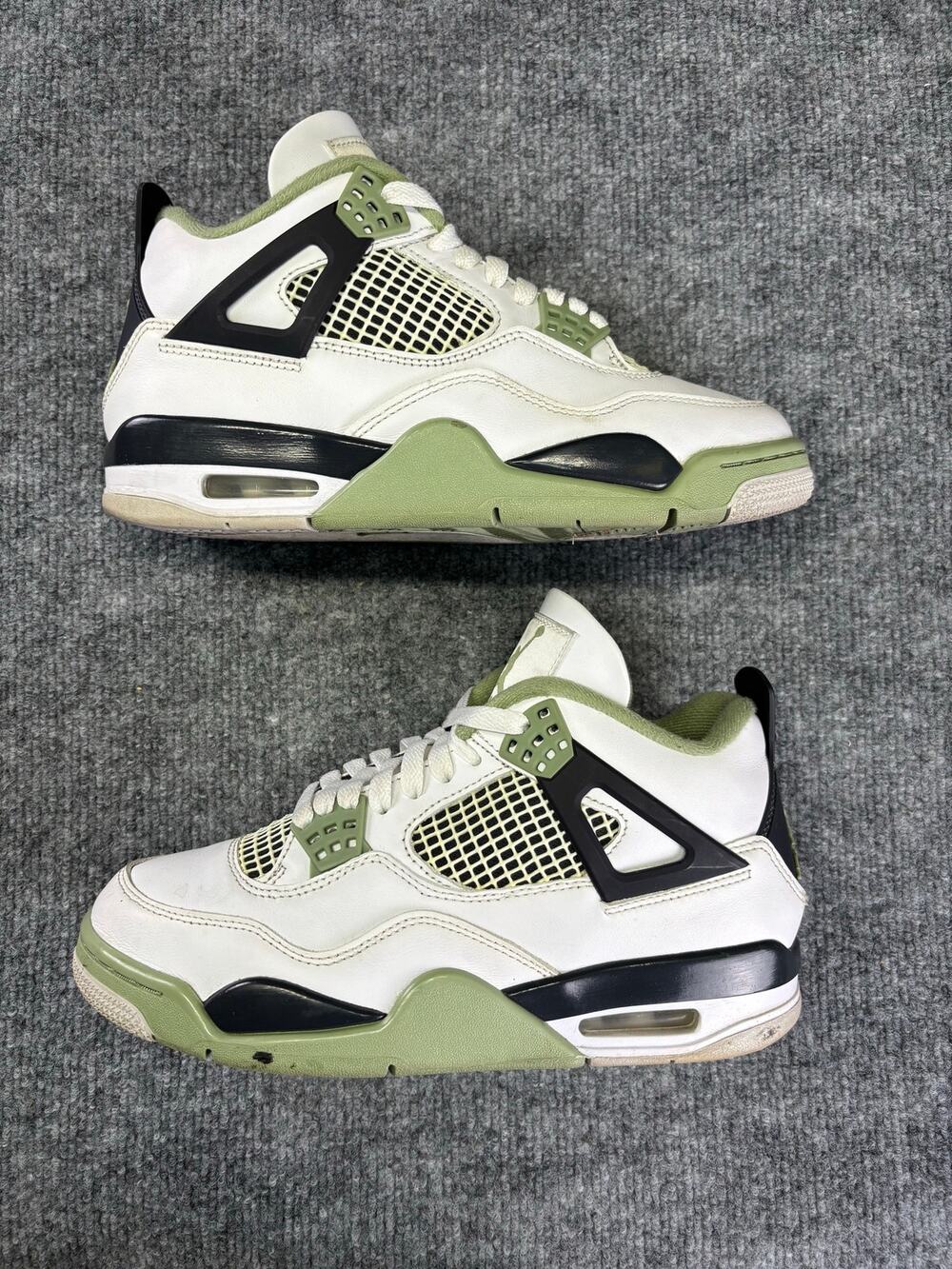 Air Jordan 4 Retro Seafoam Women’s 8.5 White Green Black AQ9129-103 No Box
